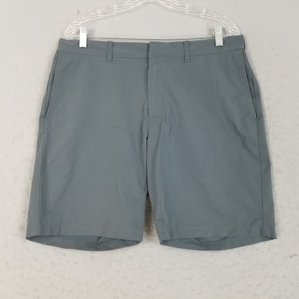 J.Crew Shorts Mens 34 Gray Golf 9 Inseam Lightweight Performance Tech Active